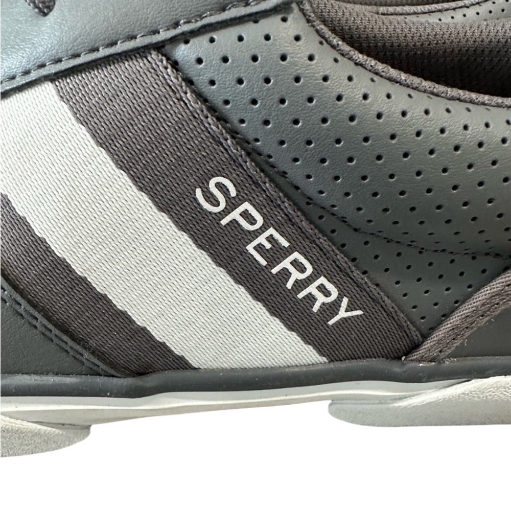 Men’s SPERRY Halyard Retro Lace Up Gray Sneakers Size 10. - Picture 4 of 9